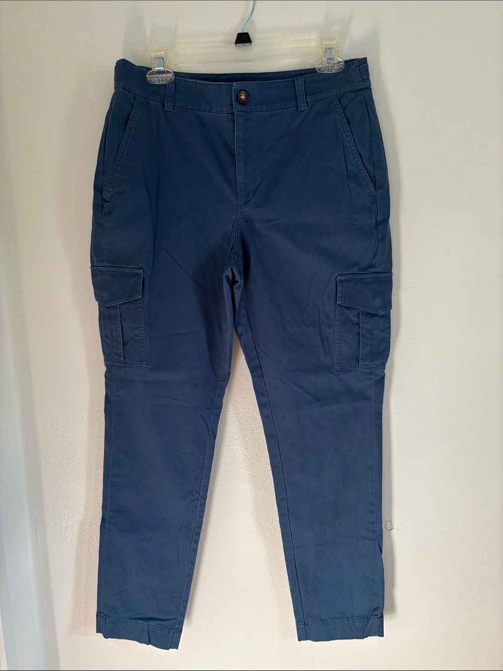 Brooks Brothers Blue Women's Cargo Pants - Tapered Utility Style
